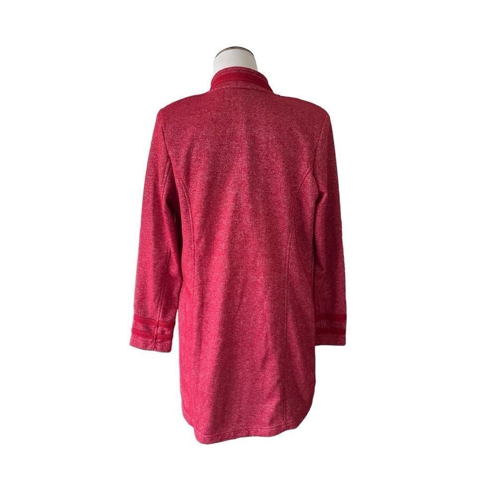 Tommy Hilfiger red military style open front jacket size M - Picture 4 of 7